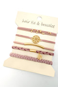 Boho Twist 2-in-1 Bracelet Hair Ties