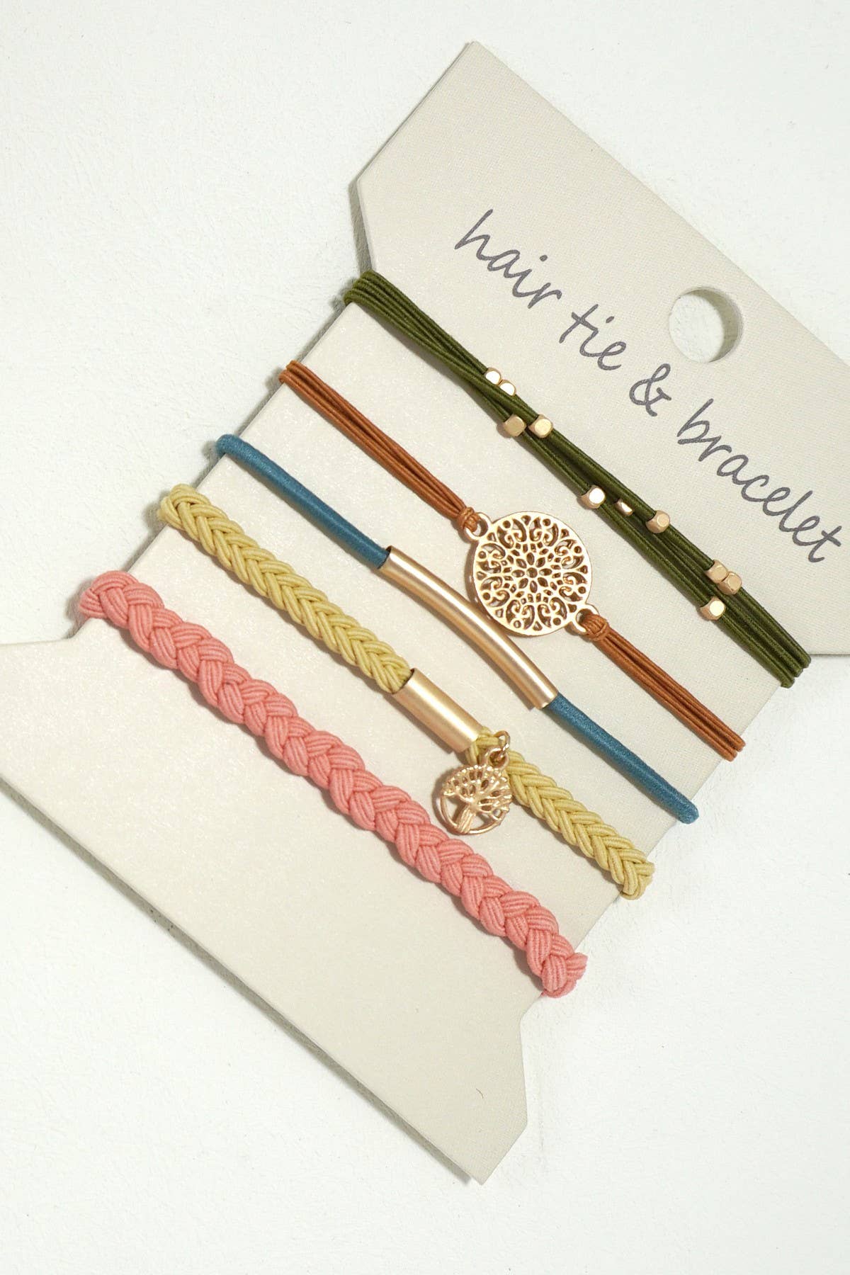Boho Twist 2-in-1 Bracelet Hair Ties