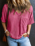 Women's Loose Fitting V-Neck Tee
