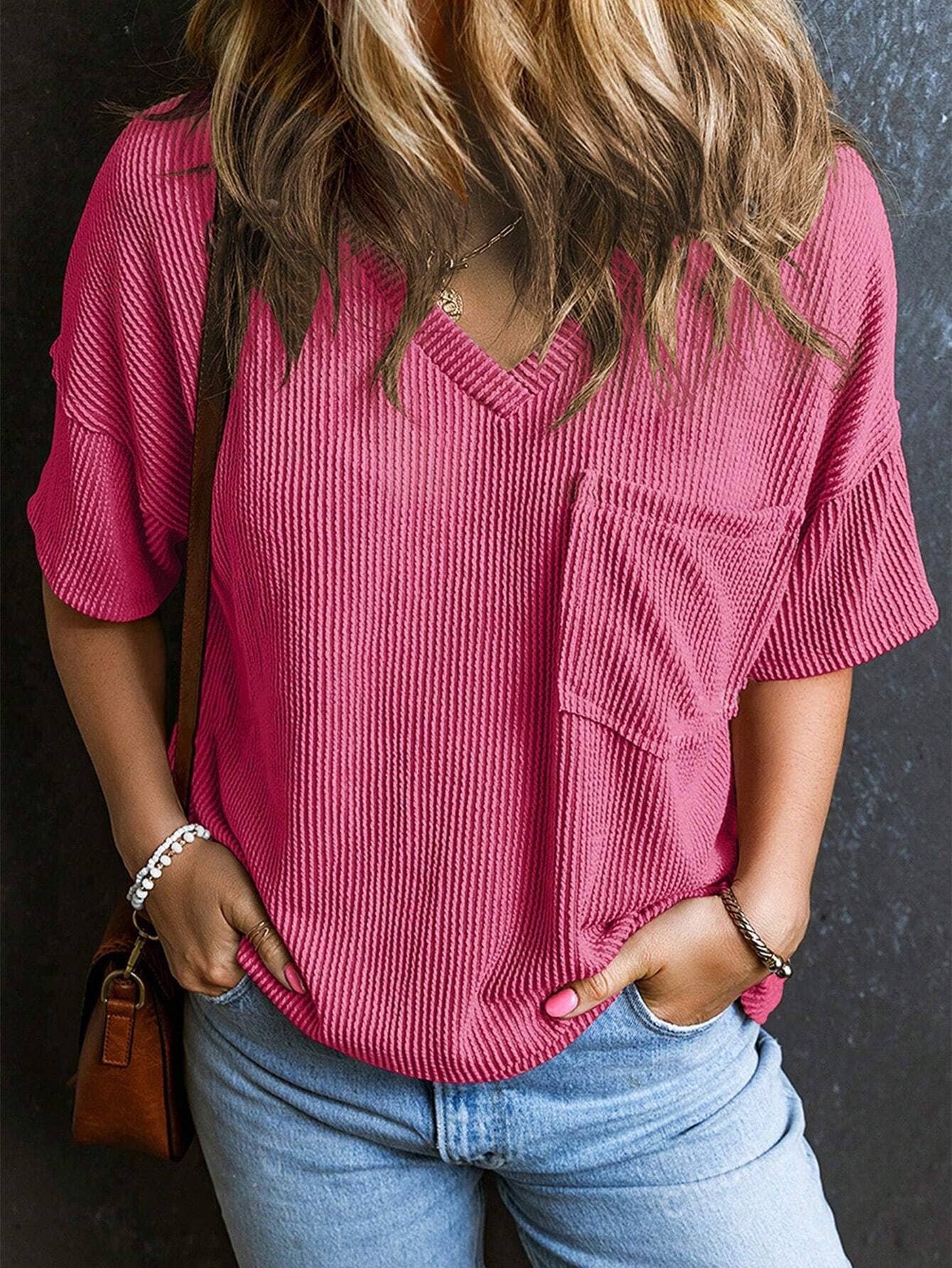 Women's Loose Fitting V-Neck Tee